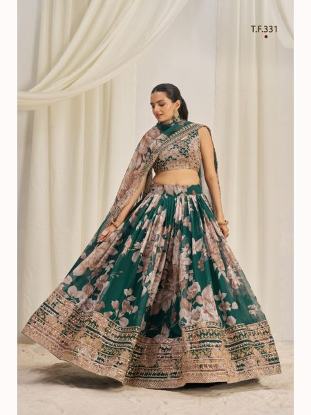 Wedding Wear Organza Lehenga Choli Collection  Designer Lehenga Choli