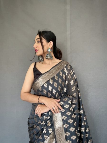 Wedding Wear Pure Tabby Silk Saree  Silk Sarees Wholesale