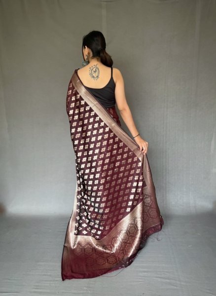 Wedding Wear Pure Tabby Silk Saree  Silk Sarees Wholesale