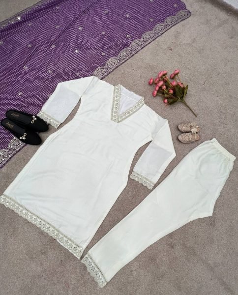 White Color Launching New Designer Party Wear Look Top Dupatta and Fully Stiched Bottom Ready To Wear Collection