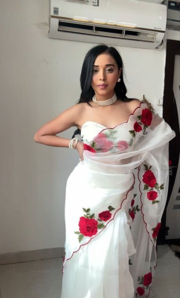 White Color Tibby Silk Ready To Wear Saree Silk Sarees Wholesale