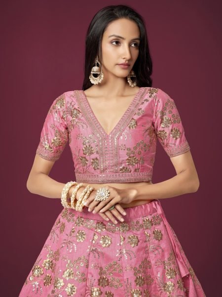 Wholesale Bridal Lehenga Choli in Surat Neon Slub Silk with Zari   Sequins Work New Arrival Designs Designer Lehenga Choli