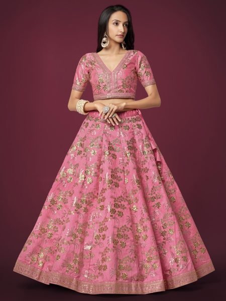 Wholesale Bridal Lehenga Choli in Surat Neon Slub Silk with Zari   Sequins Work New Arrival Designs Designer Lehenga Choli