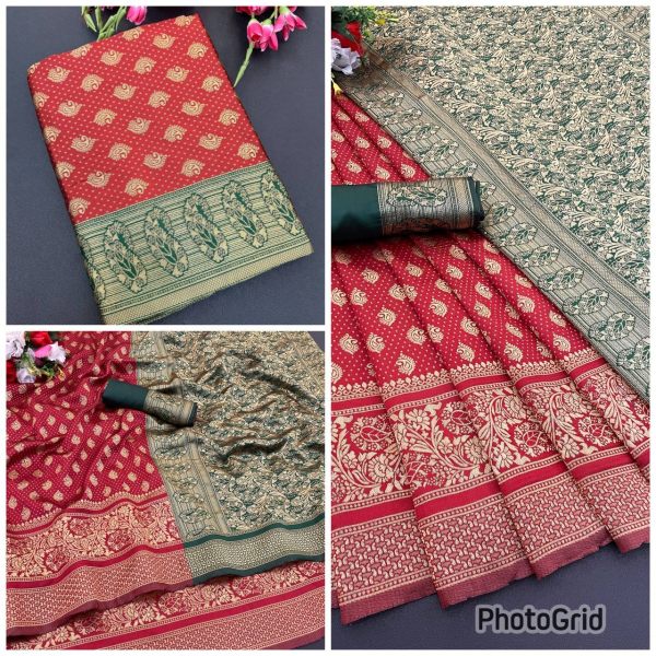 Wholesale Offer: Lichi Silk Banarasi Sarees for Weddings 2025 South Indian Saree 