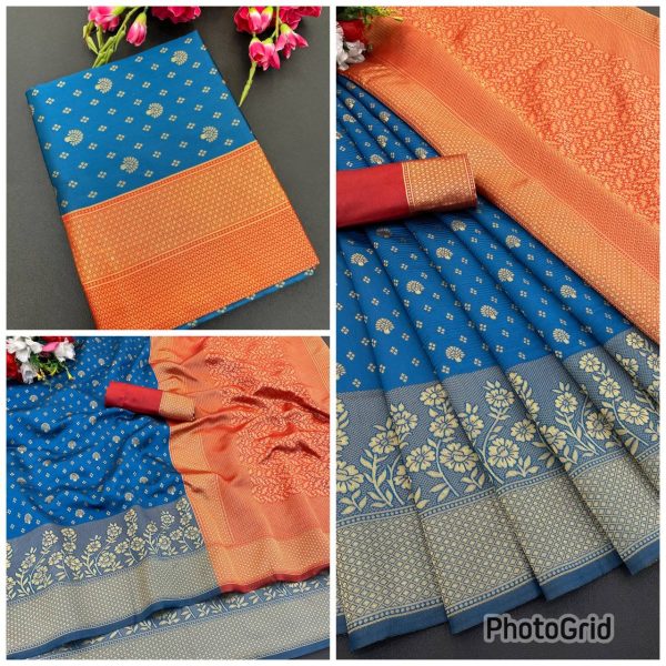 Wholesale Offer: Lichi Silk Banarasi Sarees for Weddings 2025 South Indian Saree 