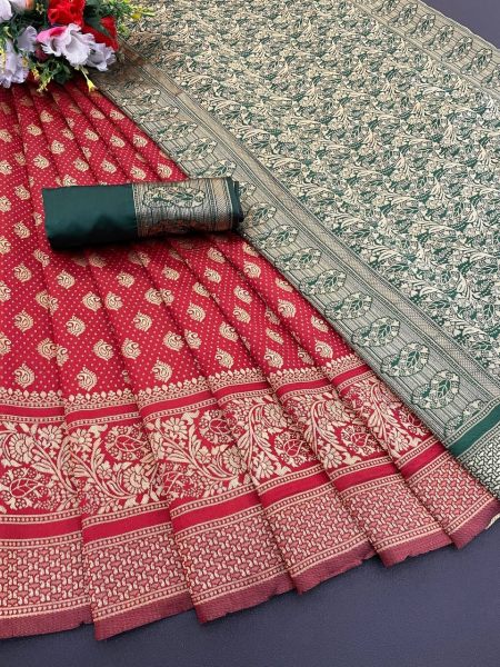 Wholesale Offer: Lichi Silk Banarasi Sarees for Weddings 2025 South Indian Saree 