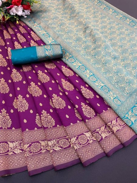 Wholesale Offer: Lichi Silk Banarasi Sarees for Weddings 2025 South Indian Saree 