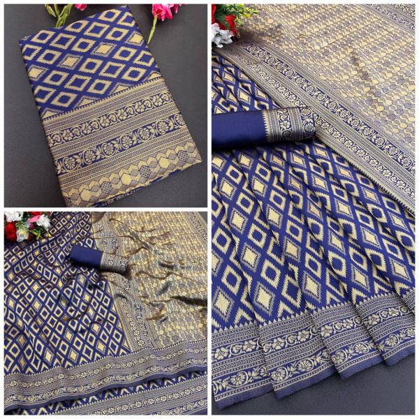 Wholesale Offer: Lichi Silk Banarasi Sarees for Weddings 2025 South Indian Saree 