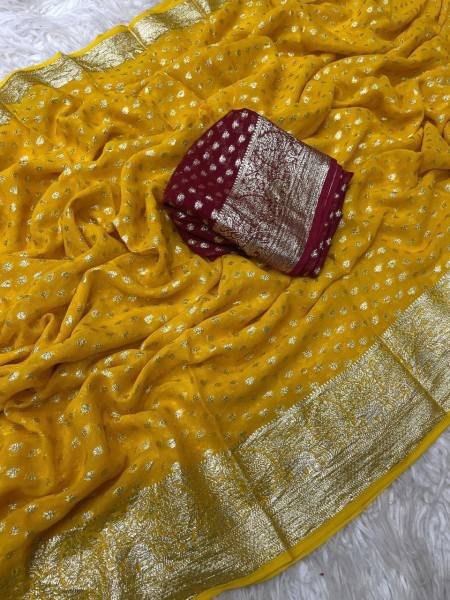 Wholesale Pure Viscose Georgette Saree 2025    Fancy Zari   Jacquard Border Georgette Sarees Wholesale