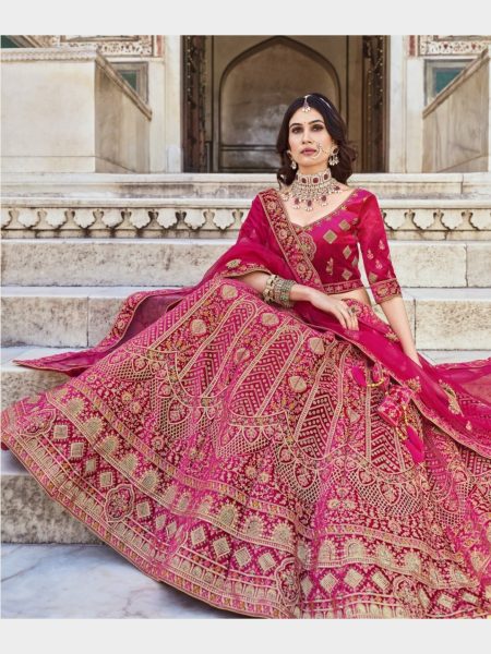 Wholesale Rate Bridal Special  Heavy Velvet With Fancy Dori Work Lehenga Choli  Bridal Lehenga Choli