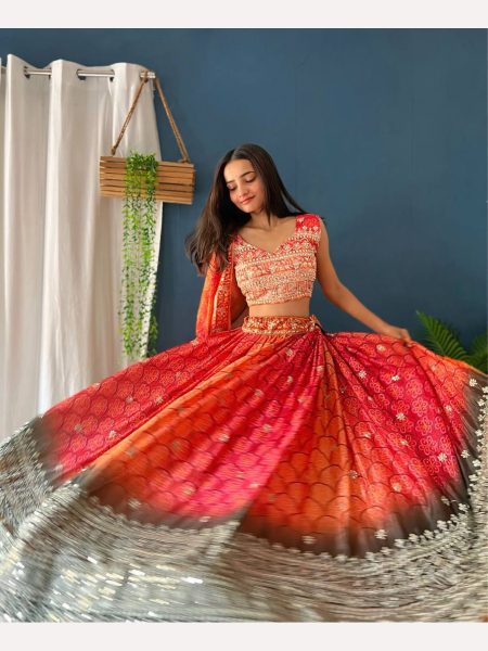 Wholesale Rate Chinon Silk Lehenga Choli Suppliers  Designer Lehenga Choli