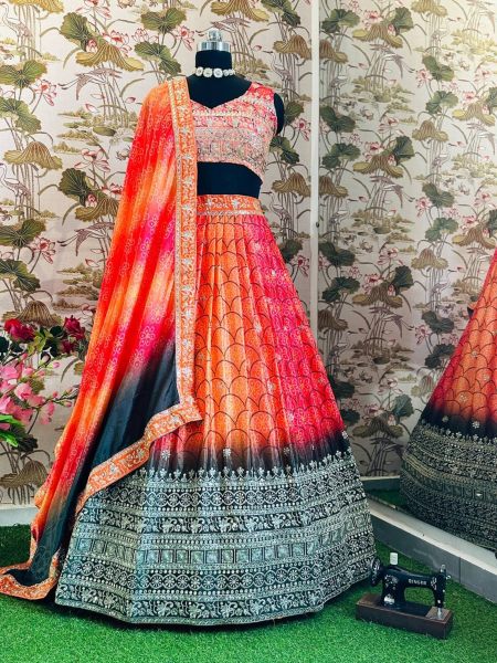 Wholesale Rate Chinon Silk Lehenga Choli Suppliers  Designer Lehenga Choli