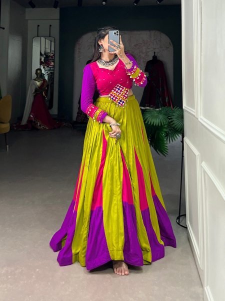 Wholesale Rate Navratri Special Pure Rayon Lehenga Choli  Navratri Lehnega Choli