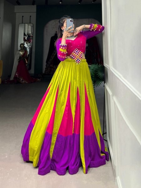 Wholesale Rate Navratri Special Pure Rayon Lehenga Choli  Navratri Lehnega Choli