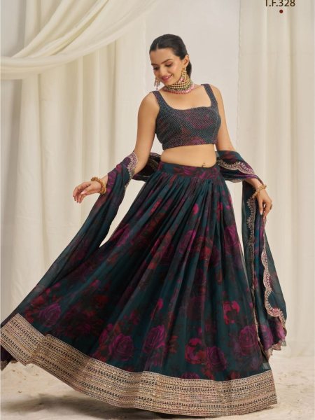 Wholesale Rate Organza Lehenga Choli Collection 