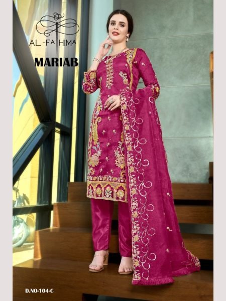 Wholesale Rate Pure Organza Suits Collection  Churidar Salwar Suits Wholesale