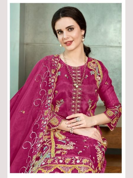 Wholesale Rate Pure Organza Suits Collection  Churidar Salwar Suits Wholesale