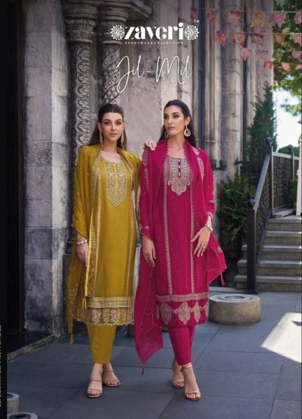 Wholesale Rate Soft Organza Embroidery Work Suits  Pakistani Suits Wholesale