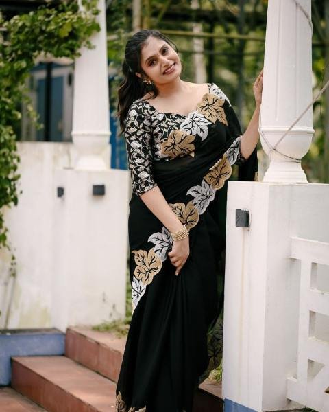 Wholesale Satin Chiffon Silk Sarees with Embroidery & Banarasi Blouse Pure Chiffon Sarees Wholesale
