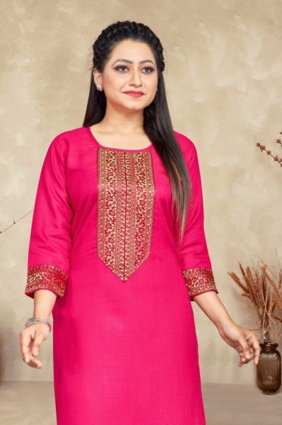 Women Beautiful Cotton Stylish Straight Kurti Cotton Kurtis Wholesale