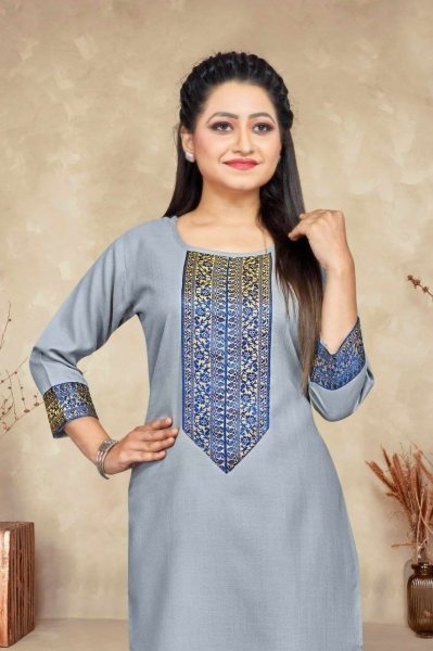 Women Beautiful Cotton Stylish Straight Kurti Cotton Kurtis Wholesale