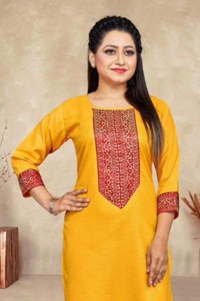 Women Beautiful Cotton Stylish Straight Kurti Cotton Kurtis Wholesale