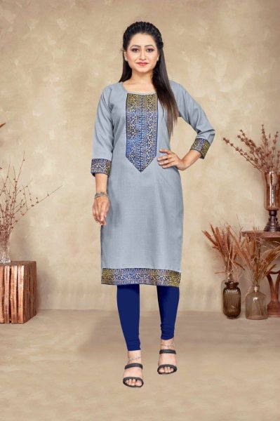 Women Beautiful Cotton Stylish Straight Kurti Cotton Kurtis Wholesale