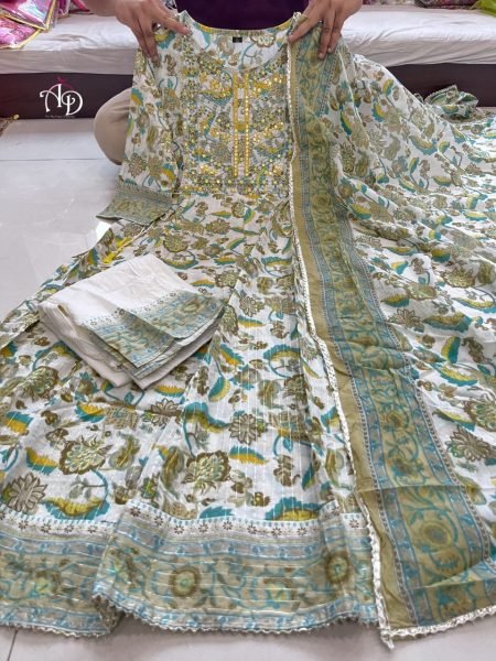 Women Cotton Printed Kurta and Pant Set With Dupatta  3 Piece Kurti Set