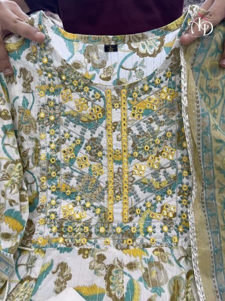 Women Cotton Printed Kurta and Pant Set With Dupatta  3 Piece Kurti Set