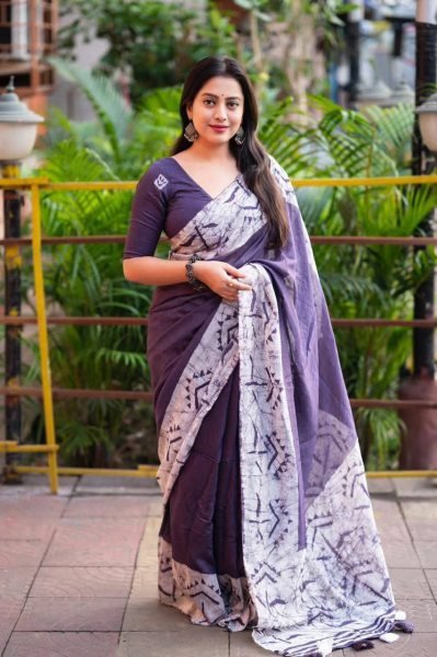 Women Cotton Printed Saree With Blouse Piece Printed Cotton Sarees Wholesale