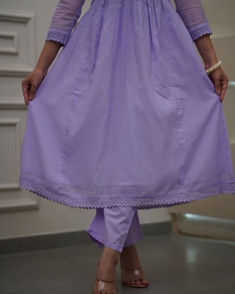 Embroidered Georgette Ready-to-Wear Anarkali Kurti Set for Women Anarkali Kurtis 