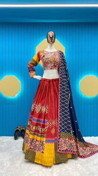 Women Embroidery Work Party Wear Lehenga Choli Navratri Lehnega Choli