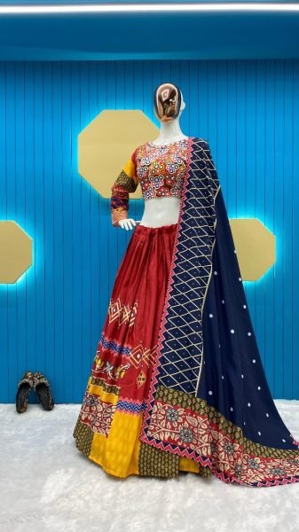 Women Embroidery Work Party Wear Lehenga Choli Navratri Lehnega Choli