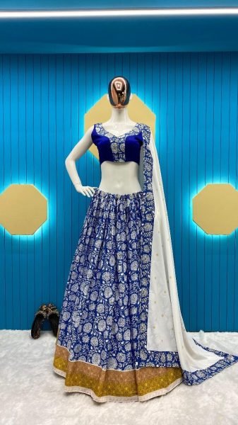 Women Embroidery Work Party Wear Lehenga Choli Navratri Lehnega Choli