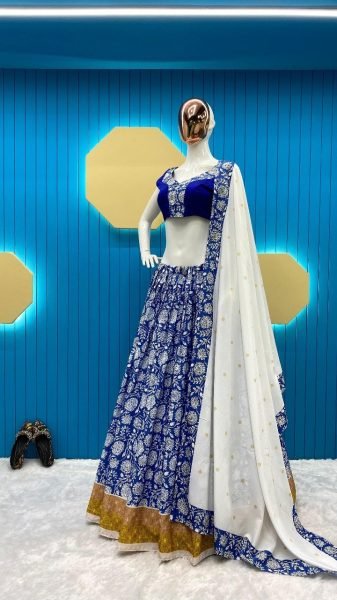 Women Embroidery Work Party Wear Lehenga Choli Navratri Lehnega Choli