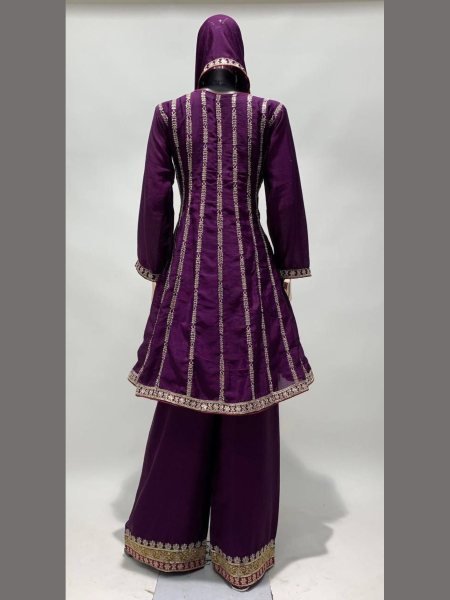 Women Fully Stitched Chinon Suits  Designer Plazzo Salwar Suits Wholesale
