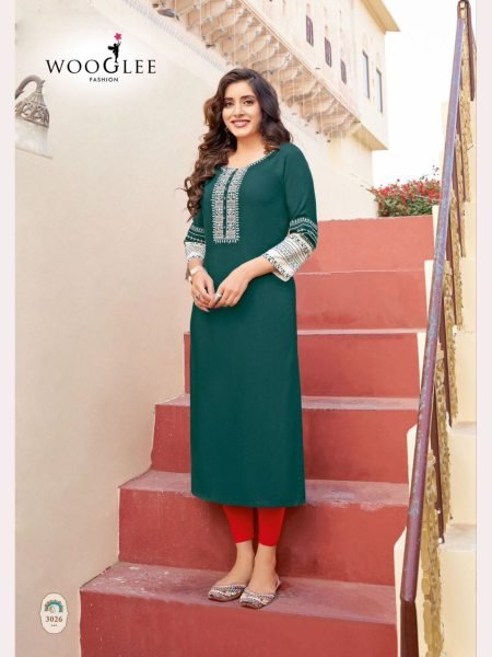 Women Heavy Reyon Handwork Full Set Kurtis Collection  Full Set Kurti