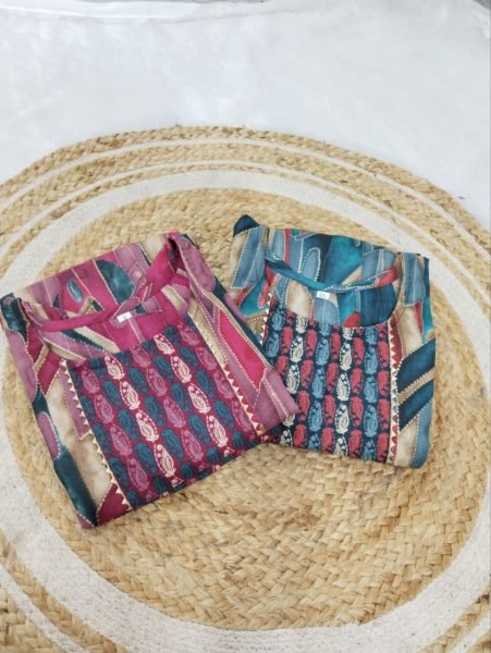 Women Kurta and Plazo  Set Cotton Blend For Casual Wear Kurti With Bottom Wholesale