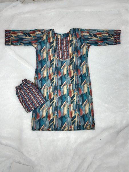 Women Kurta and Plazo  Set Cotton Blend For Casual Wear Kurti With Bottom Wholesale