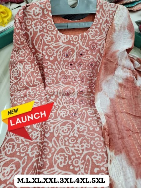 Women Muslin Rayon Kurti Dupatta Set Kurti With Dupatta Wholesale