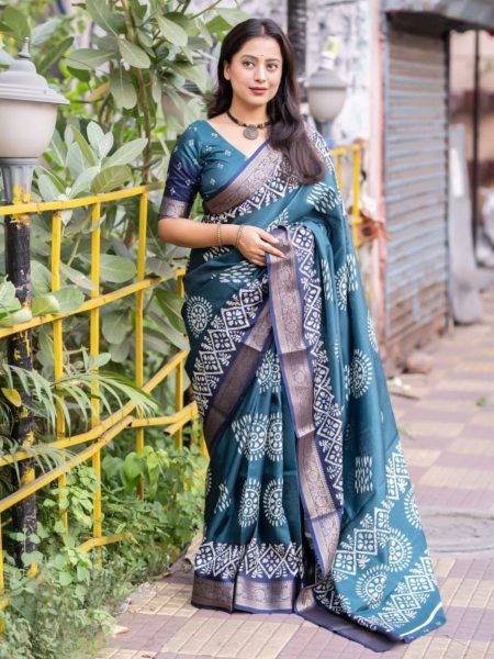 Women Printed Cotton Saree Cotton Sarees Wholesale