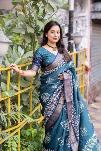 Women Printed Cotton Saree Cotton Sarees Wholesale