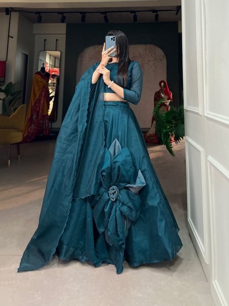 Women Rajwadi Chanderi Silk Lehenga Choli Collection  Designer Lehenga Choli