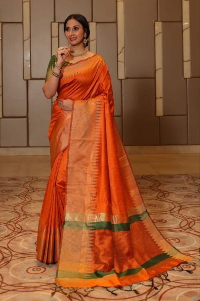 Women Raw Silk Weaving Saree  Silk Sarees Wholesale