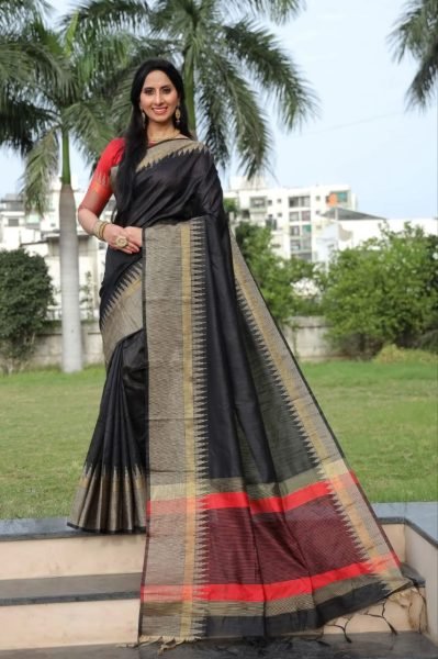 Women Raw Silk Weaving Saree  Silk Sarees Wholesale