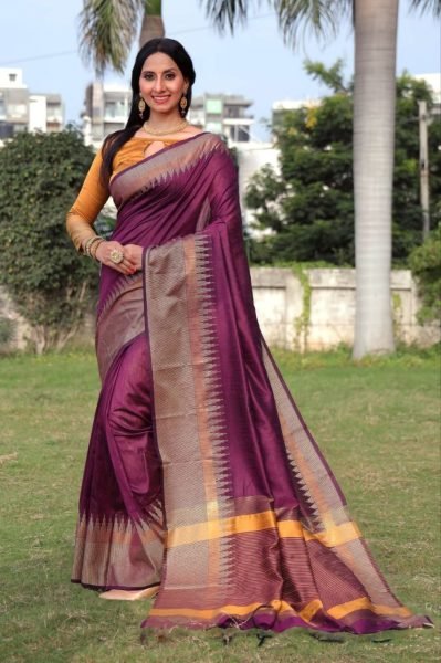Women Raw Silk Weaving Saree  Silk Sarees Wholesale