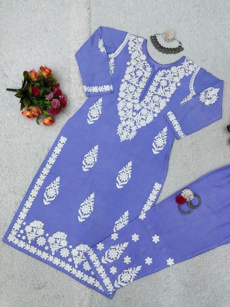 Women Rayon kurti With Pant  Kurti With Bottom Wholesale