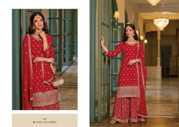 Women s Designer Fox Georgette Embroidery Work Salwar Suit Sharara Set