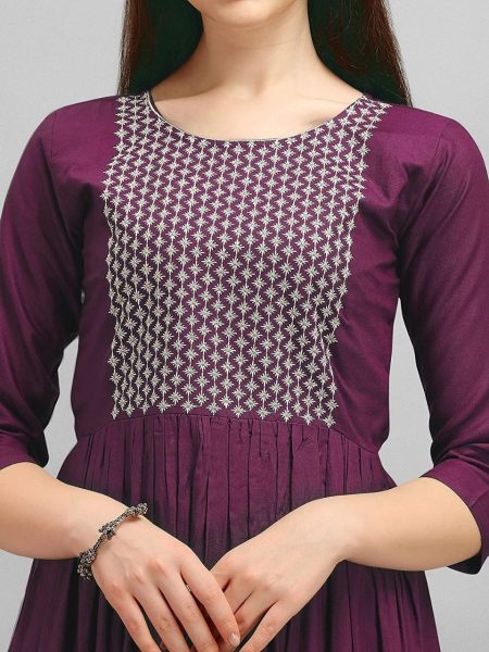 Women s Embroidery Rayon Kurti Cotton Kurtis Wholesale