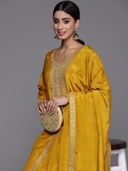 WOMEN S   GIRL CP VICHITRA KURTA PANT WITH DUPATTA SET 3 Piece Kurti Set
